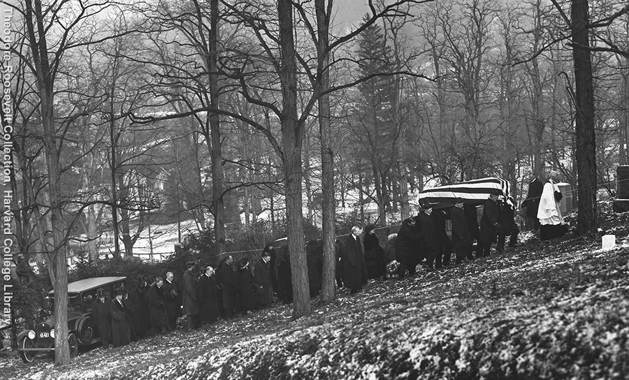The funeral procession for Theodore Roosevelt